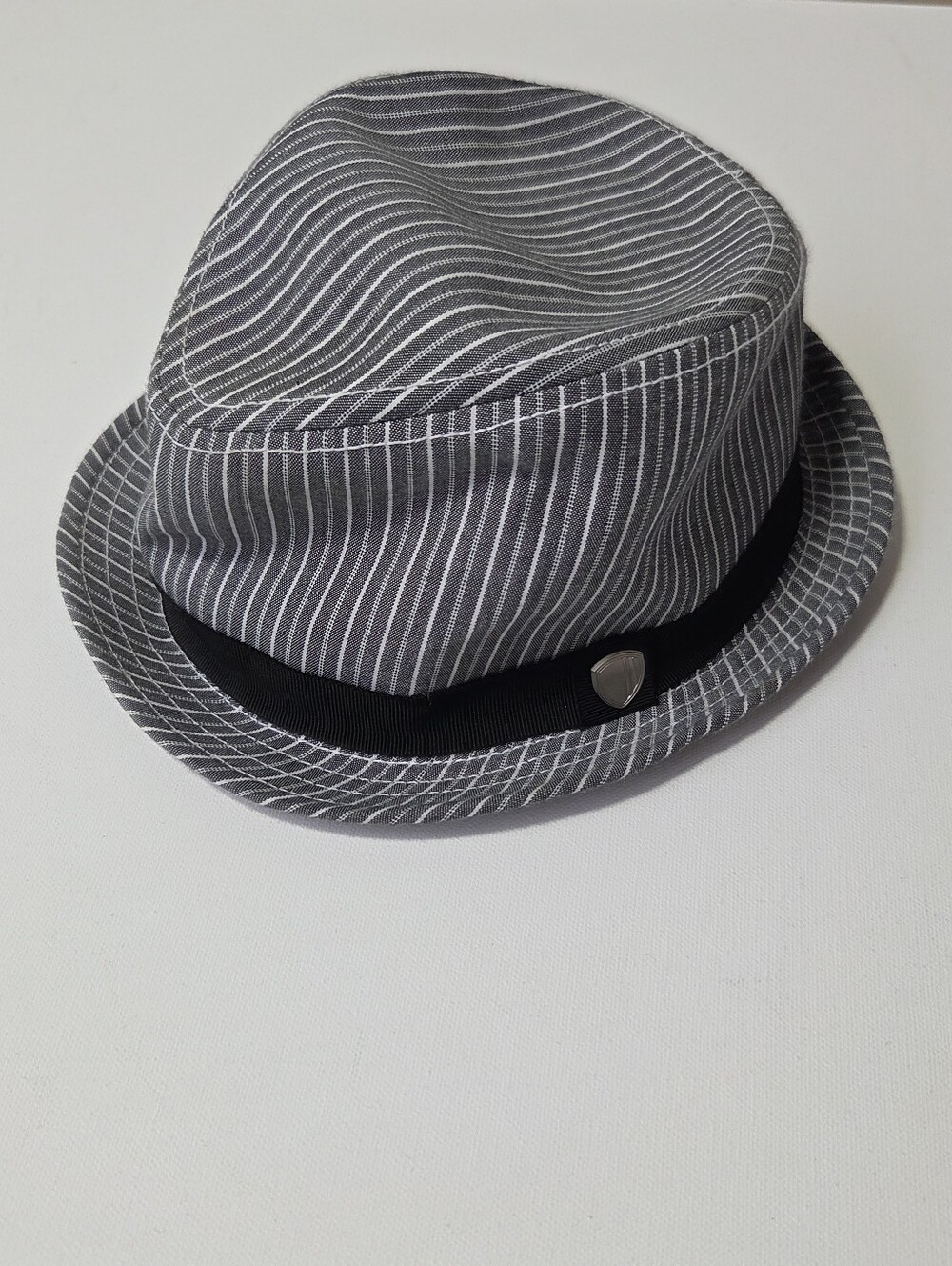 Ben Sherman Pinstripe Fedora Trilby Hat S/M Mod Retro